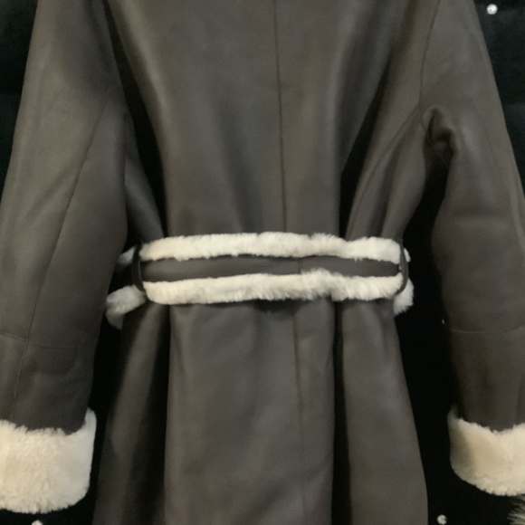 Peruvian Reversible Shearling Leather Trench NEW - NWOT - Picture 2 of 7